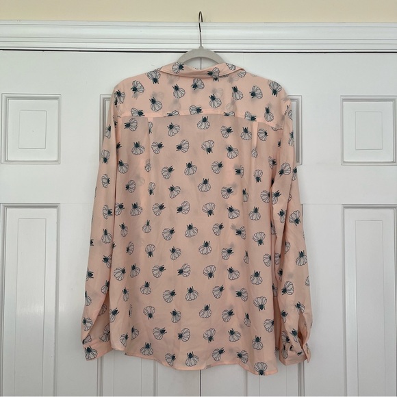 NWT LOFT Pink Lotus Utility Blouse Size XL - Picture 5 of 12